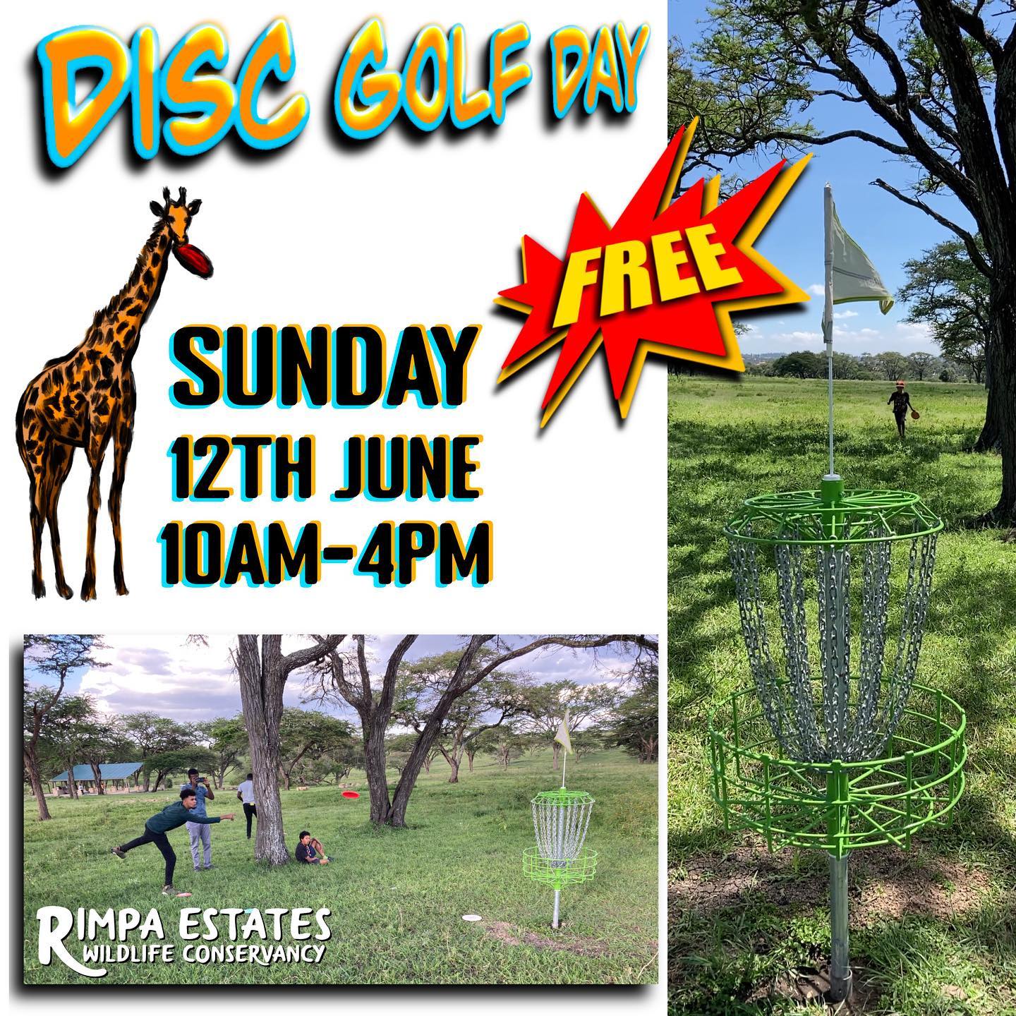 Yesterday was so awesome, we’re doing it again next Sunday!

🗓 Sunday, the 12th of June from 10am to 4pm

🤑100% FREE!

📌 Here at @thereserveatrimpaestates 

🍎 Please bring your own food and drink.

🥏⛓ Learn to play disc golf, then play a few rounds on our 7 baskets.

🧍🏼🧍🏽‍♀️🧍🏾🧍🏿‍♀️🧍🏿 Bring your family and friends! ❤️

🏍If you arrive on public transport you will need to walk the last 1/2km from our bridge to the disc golf course.

#discgolf #playdiscgolf #discgolfkenya #kenya #nairobi #nairobikenya  #discgolflife #freenairobi