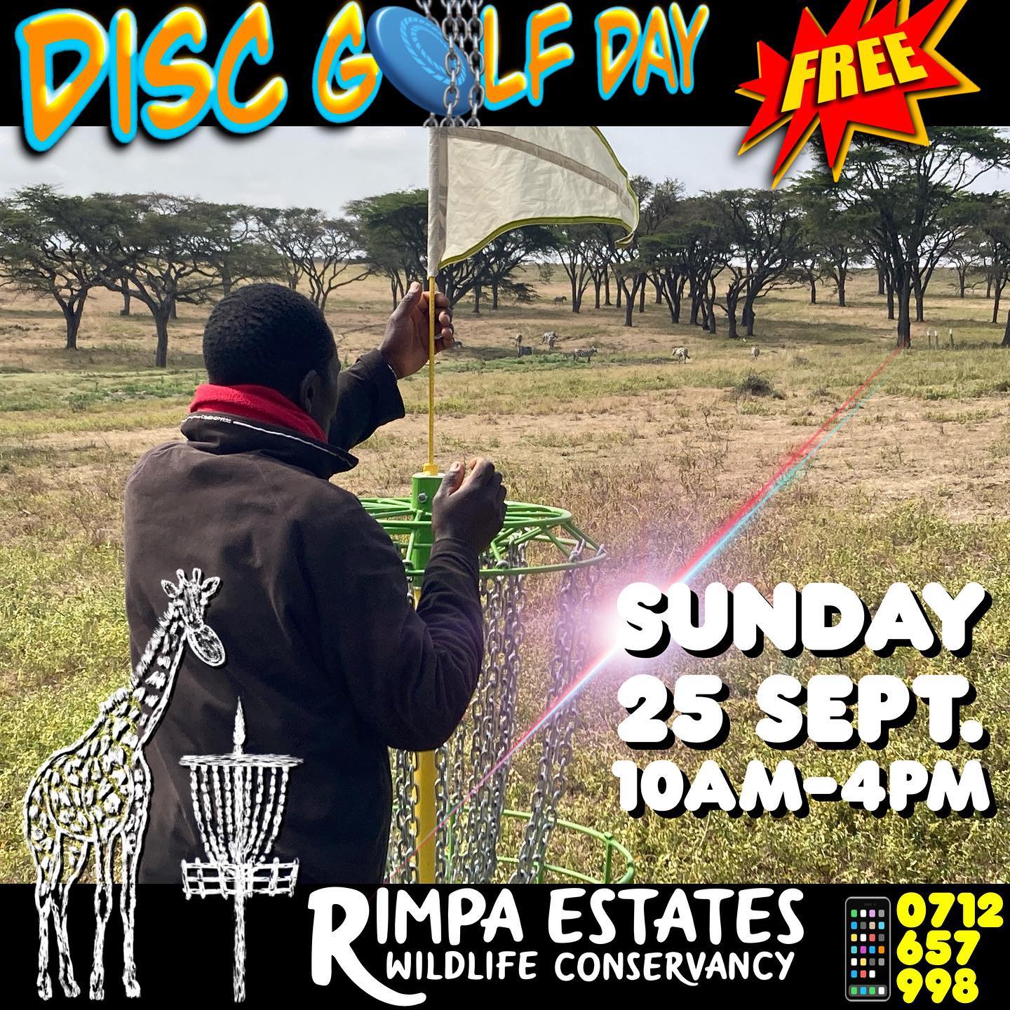 This Sunday, 25 September, is our next FREE disc golf day! 10am-4pm

Disc golf is great fun for all ages. Bring food and enjoy a picnic.

Call or WhatsApp 0712657998

#discgolf #discgolfkenya #discgolfafrica #nairobi #karenkenya #nairobifamily #nairobifamilygetaway #kenyasports